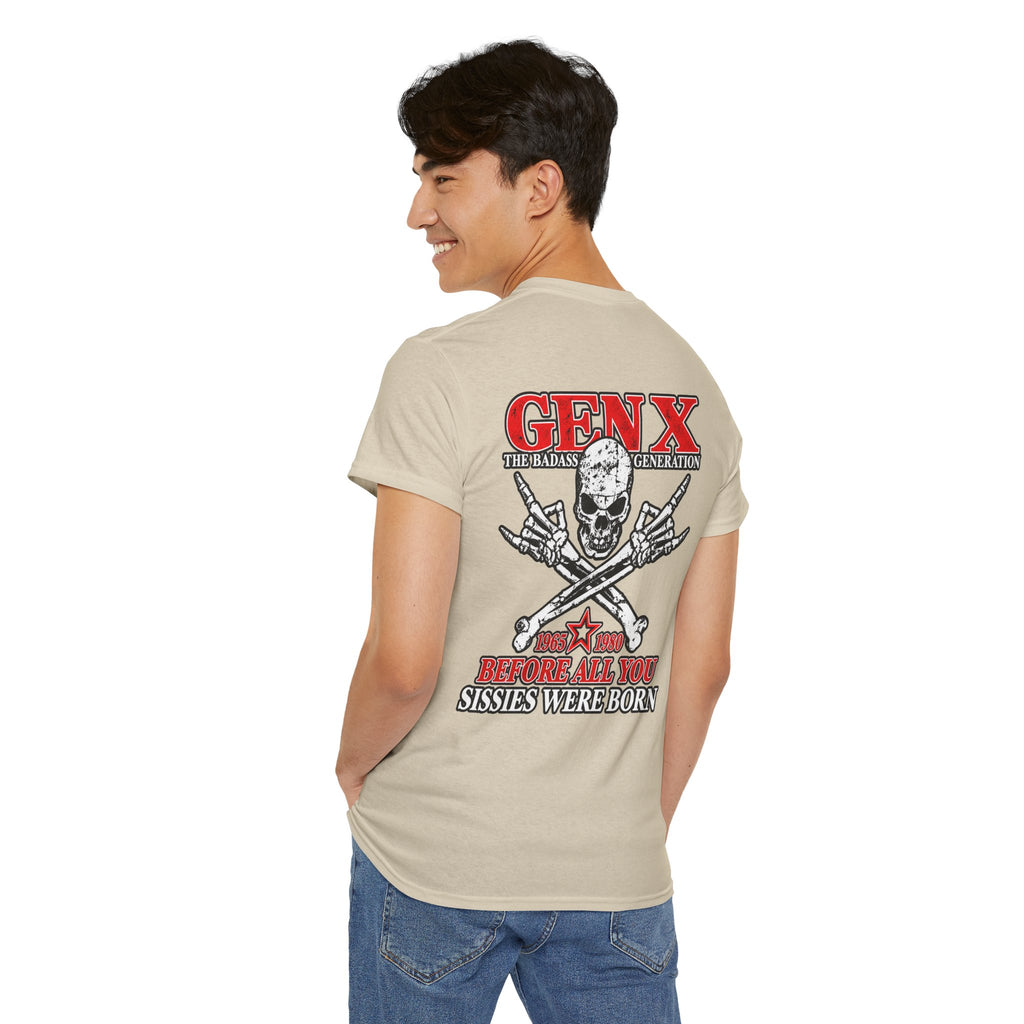 Gen X T‑Shirt — "The Badass Generation" Skull & Crossbones Retro Tee