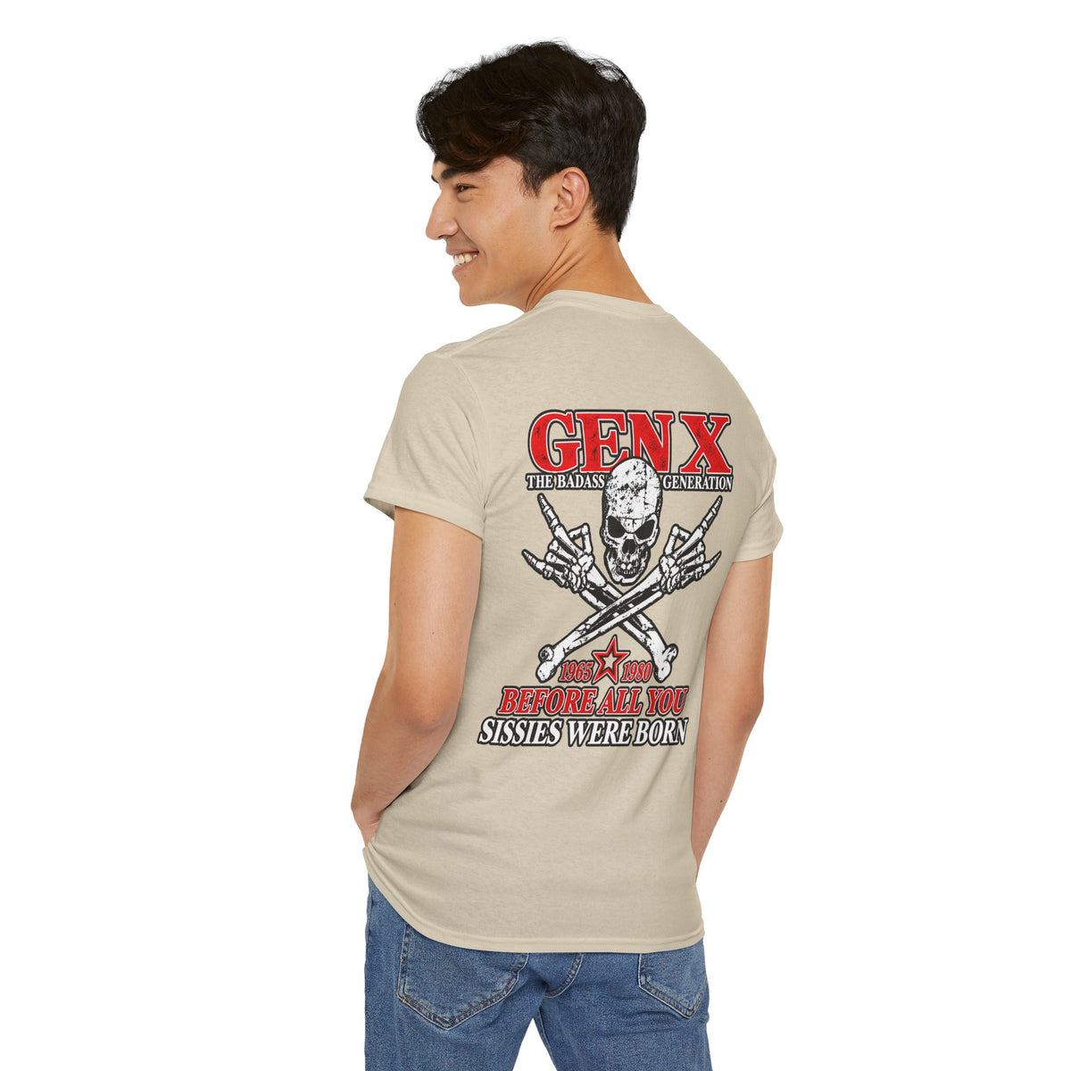 Gen X T‑Shirt — "The Badass Generation" Skull & Crossbones Retro Tee