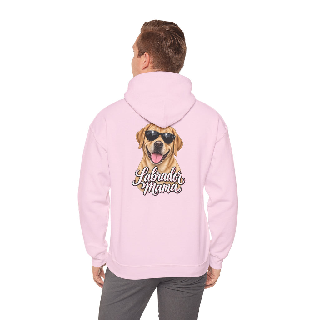 Labrador Mama Hoodie — Dog Mom Sweatshirt with Cute Sunglasses Lab Design