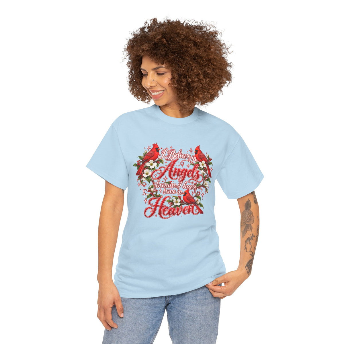 Angels from Heaven Cardinal Christmas T-Shirt