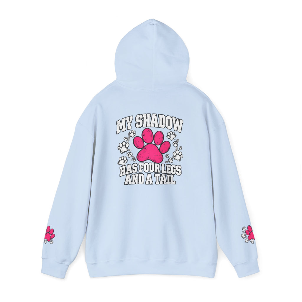 My Shadow Has Four Legs and a Tail Paw Print Hoodie