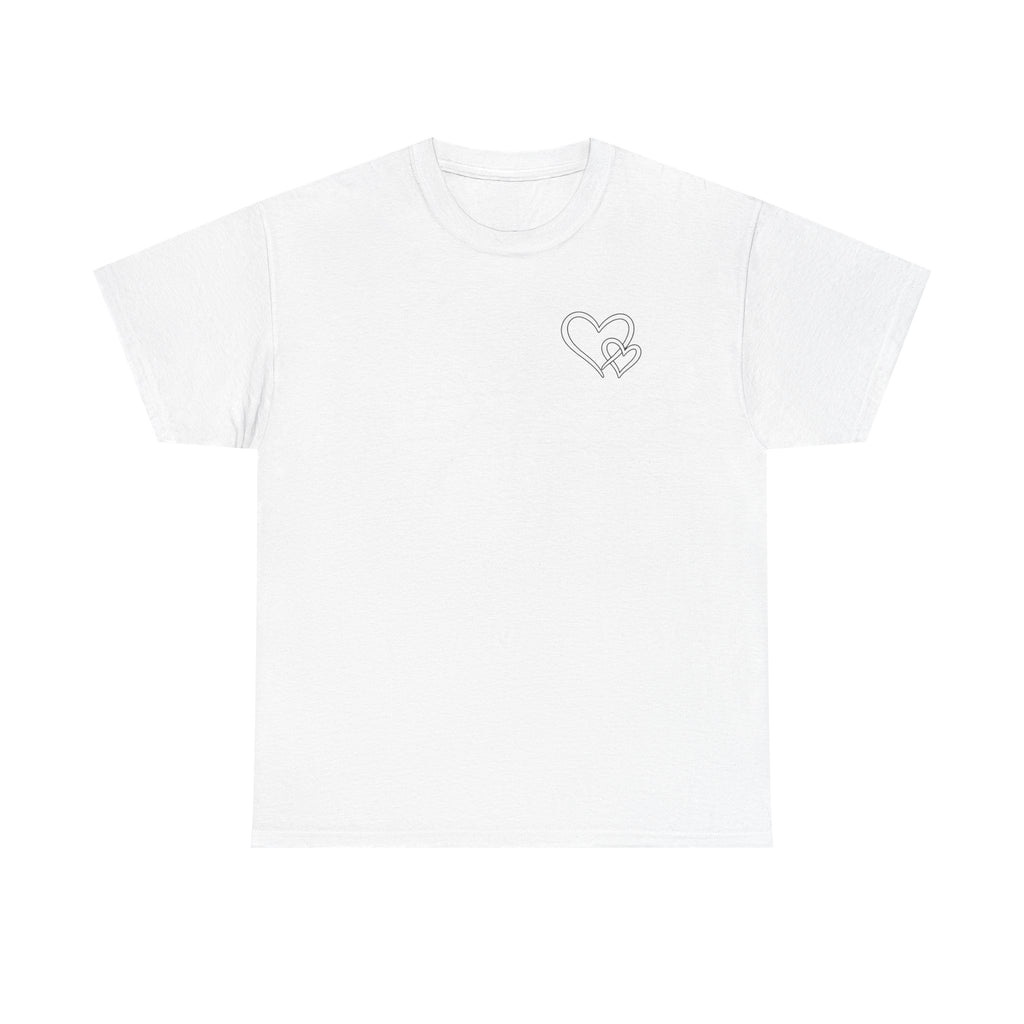 Inspirational Heart T-Shirt – "To the Person Behind Me: You Are Amazing, Beautiful and Enough" Motivational Tee