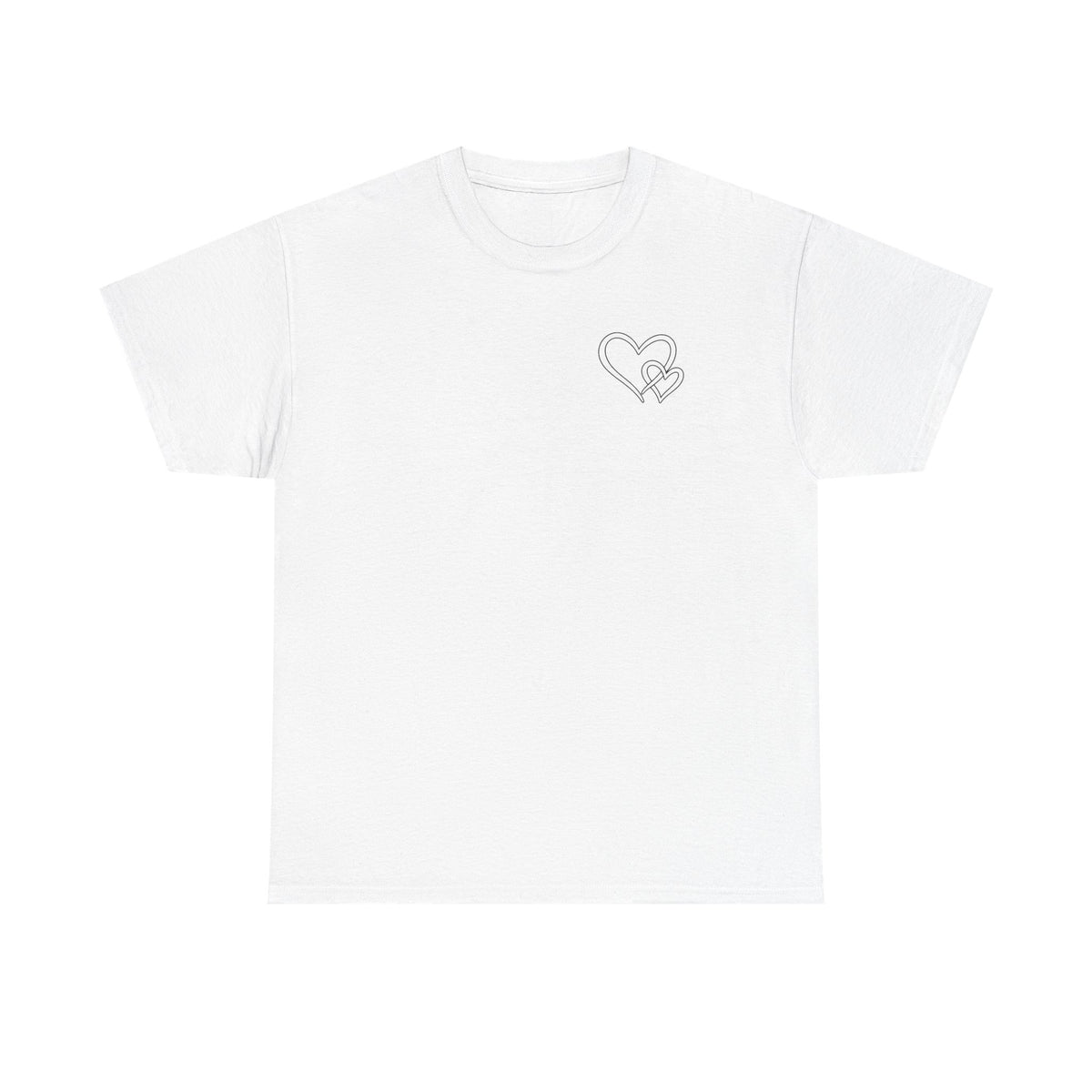 Inspirational Heart T-Shirt – "To the Person Behind Me: You Are Amazing, Beautiful and Enough" Motivational Tee