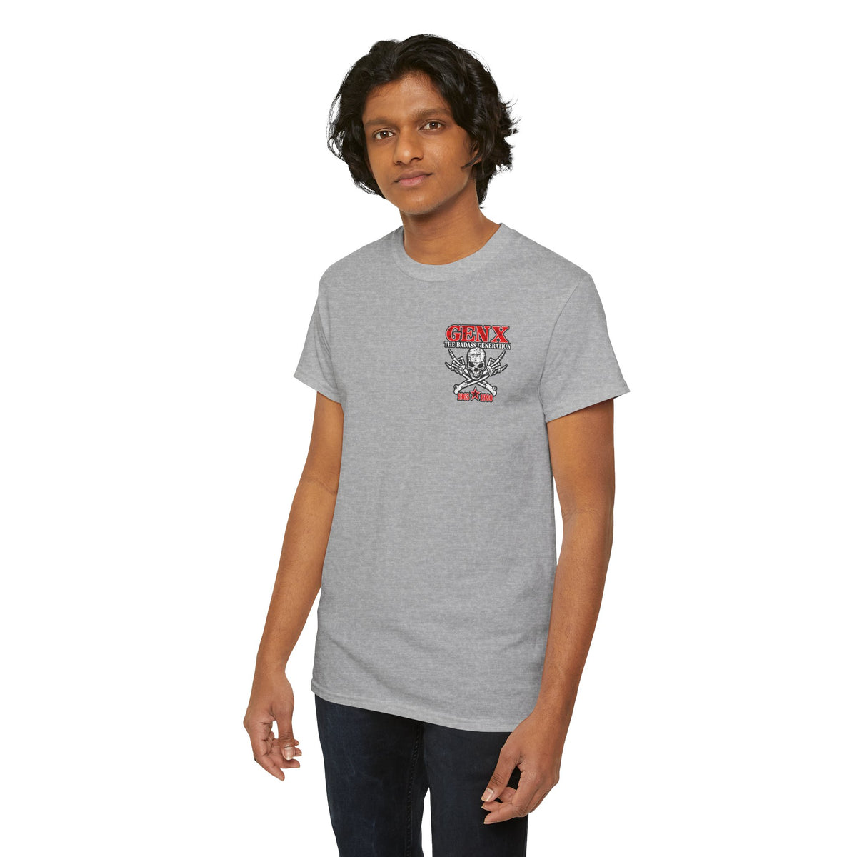 Gen X T‑Shirt — "The Badass Generation" Skull & Crossbones Retro Tee