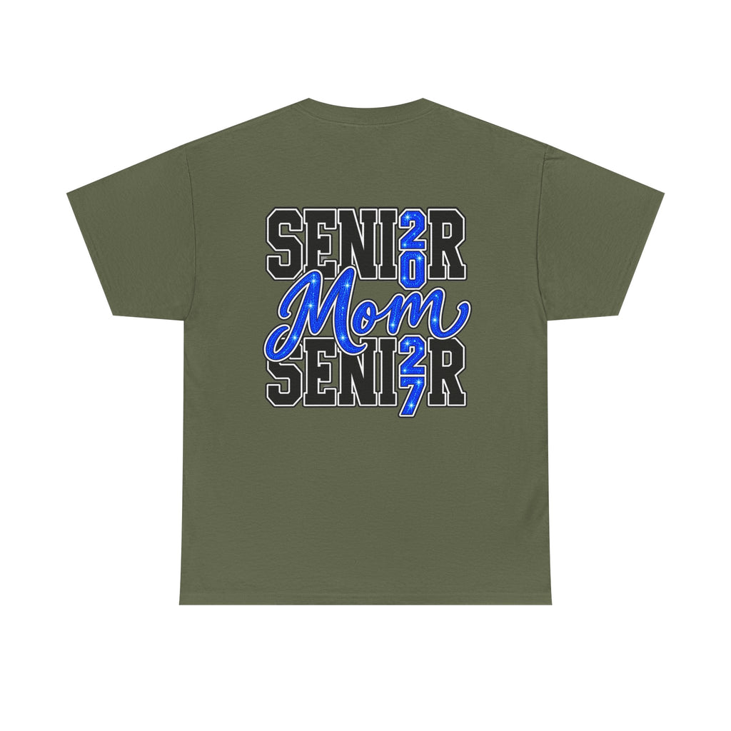 Senior Mom 2027 T-Shirt — Back Print Proud Senior Parent Tee