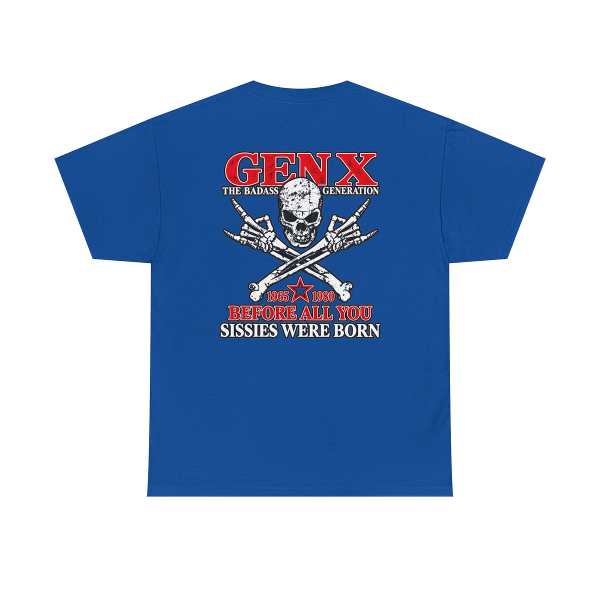 Gen X T‑Shirt — "The Badass Generation" Skull & Crossbones Retro Tee