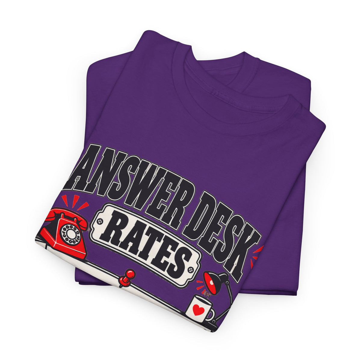 Answer Desk Rates T-Shirt — Funny Help Desk IT Support Tee ("Answer 1.00, Correct Answer 4.00")