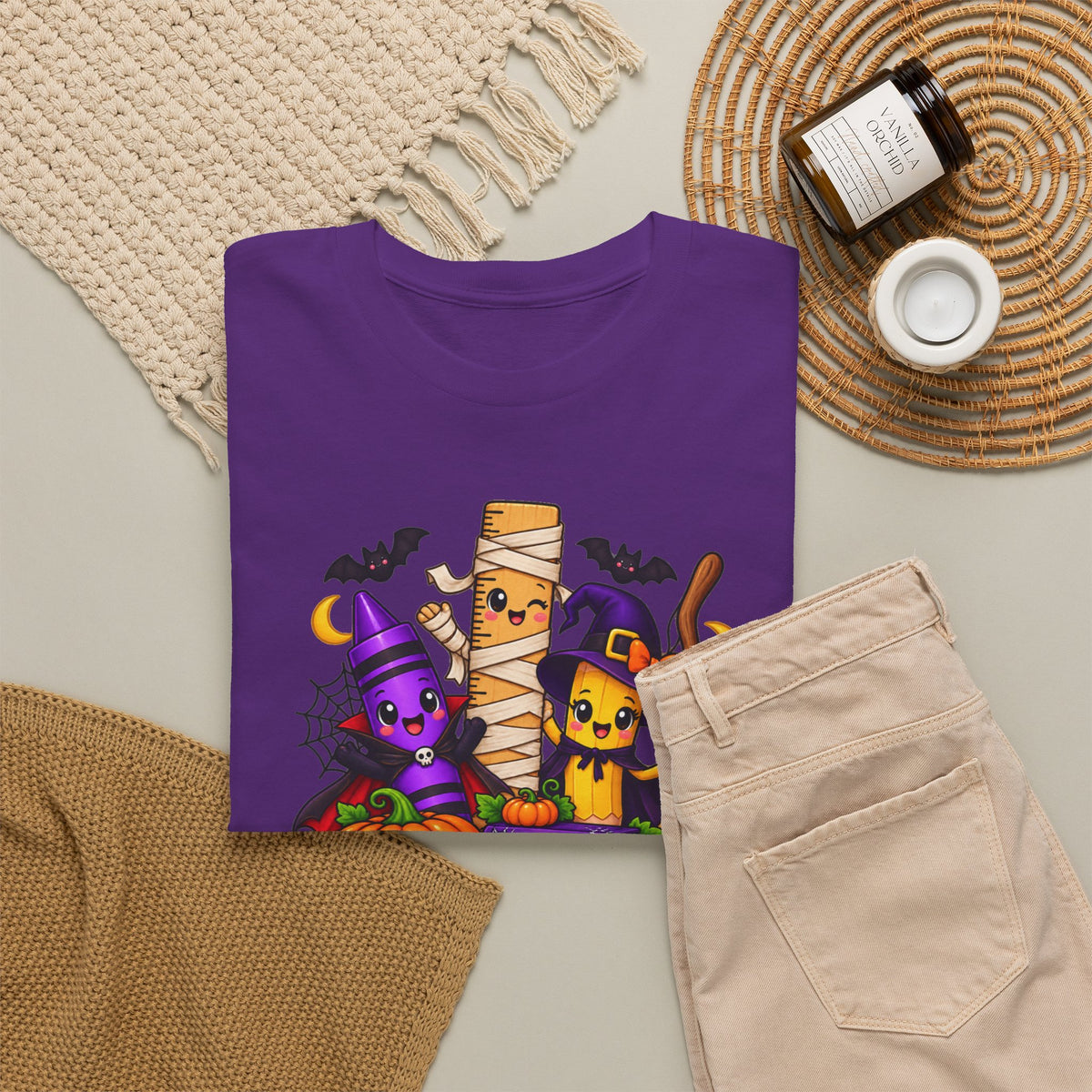 Halloween Teacher Tee — "What A Boo-tiful Day To Learn" Kids' Classroom Shirt