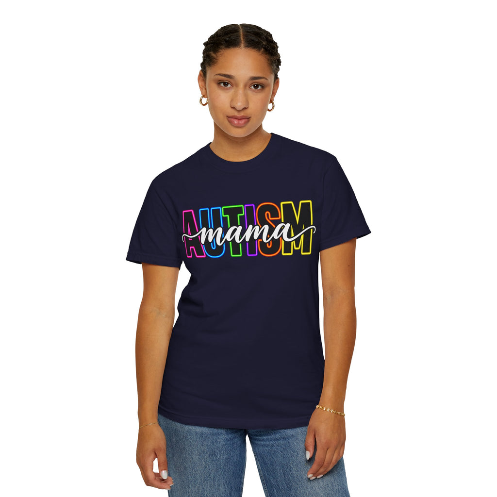 Autism Mama T-Shirt — Colorful Pride Support Tee for Moms
