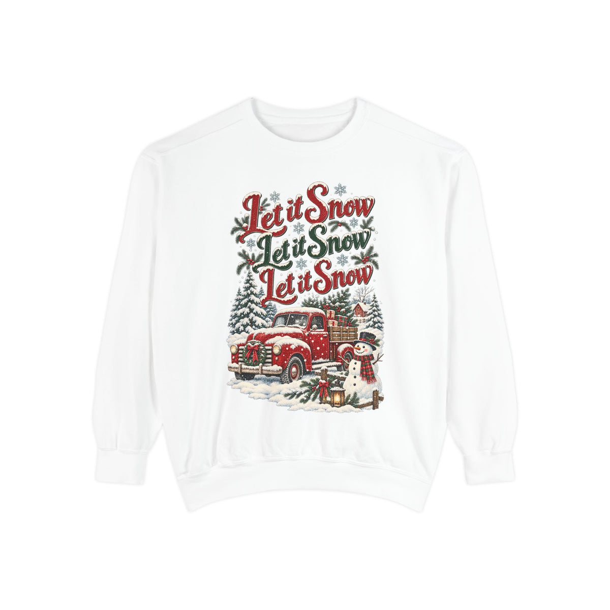 Let It Snow Vintage Truck Sweatshirt