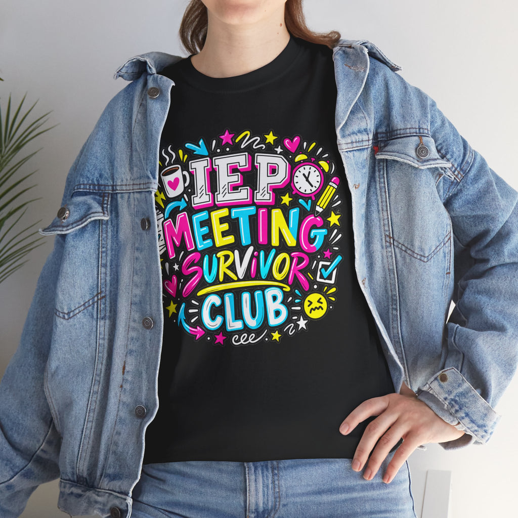 Video Meeting Survivor Club T-Shirt — Funny Remote Work Tee