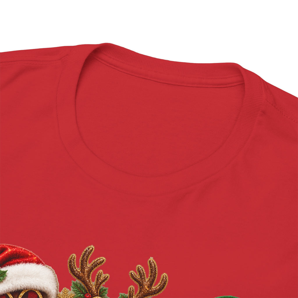 Merry Christmas Paw Prints Holiday Graphic Tee