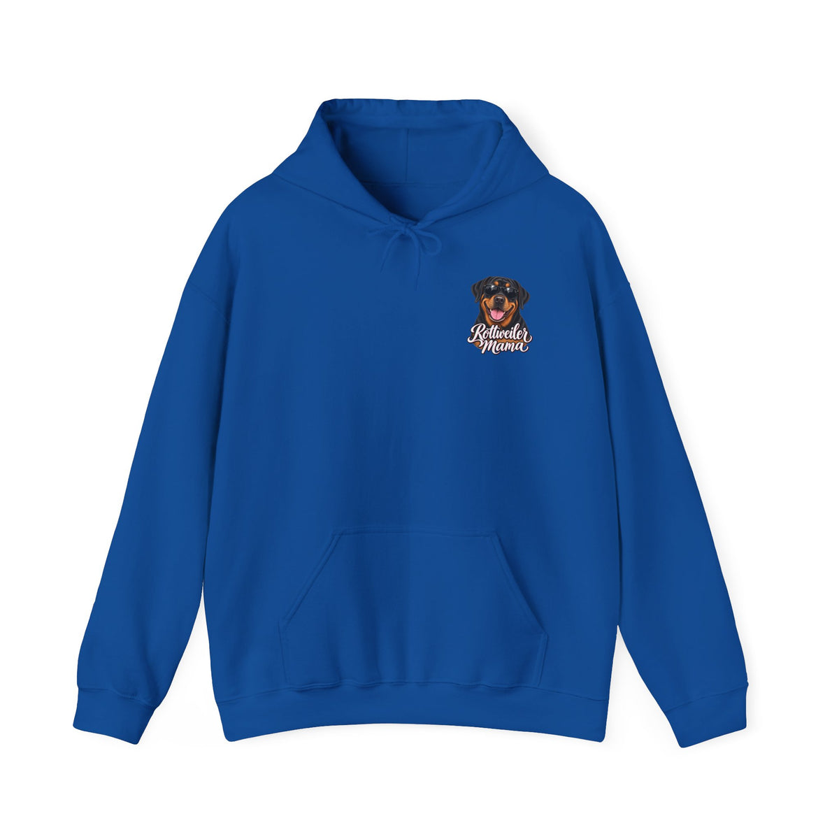 Rottweiler Mama Hoodie — Cute Rottie Portrait Pullover for Dog Moms