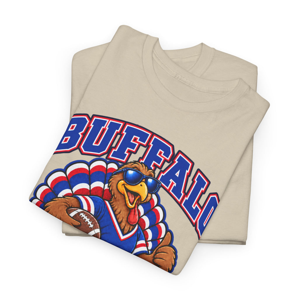 Buffalo Thanksgiving Football T-Shirt — Turkey Mascot Game Day Tee