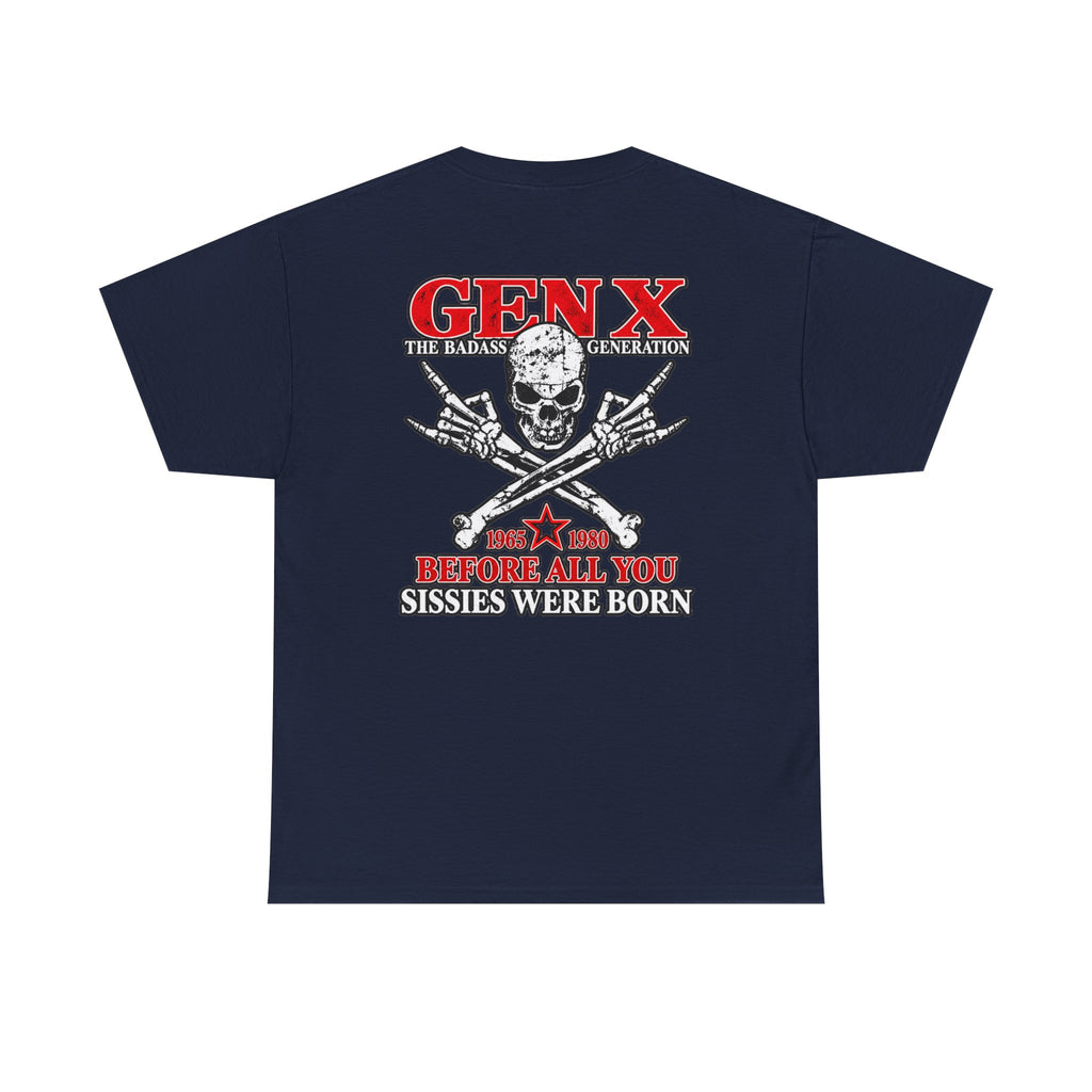 Gen X T‑Shirt — "The Badass Generation" Skull & Crossbones Retro Tee
