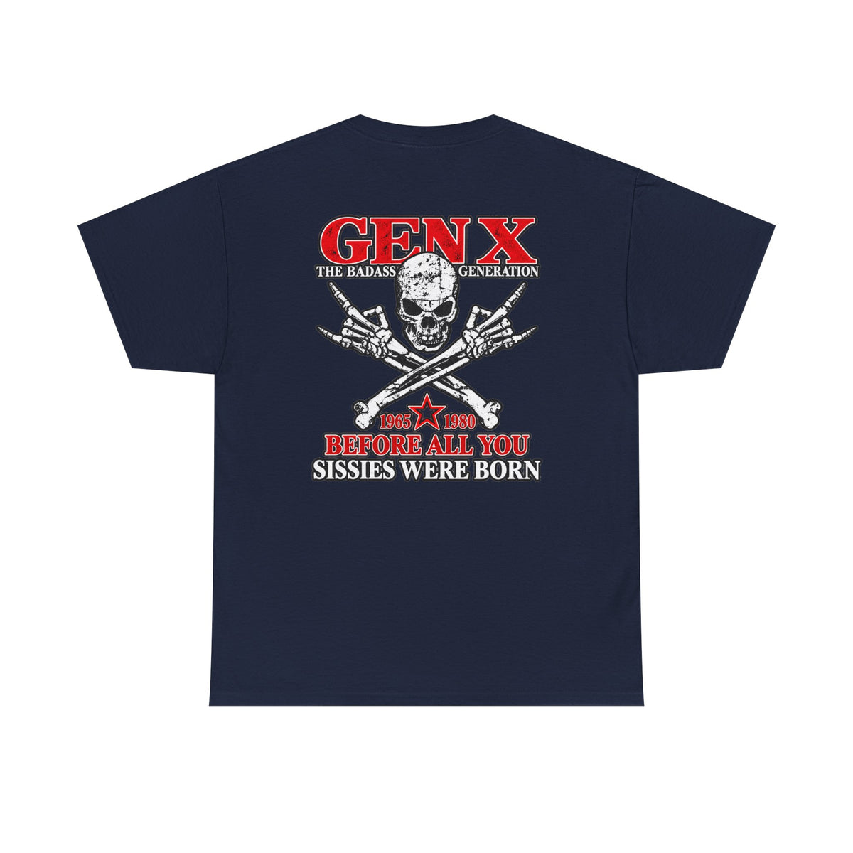 Gen X T‑Shirt — "The Badass Generation" Skull & Crossbones Retro Tee