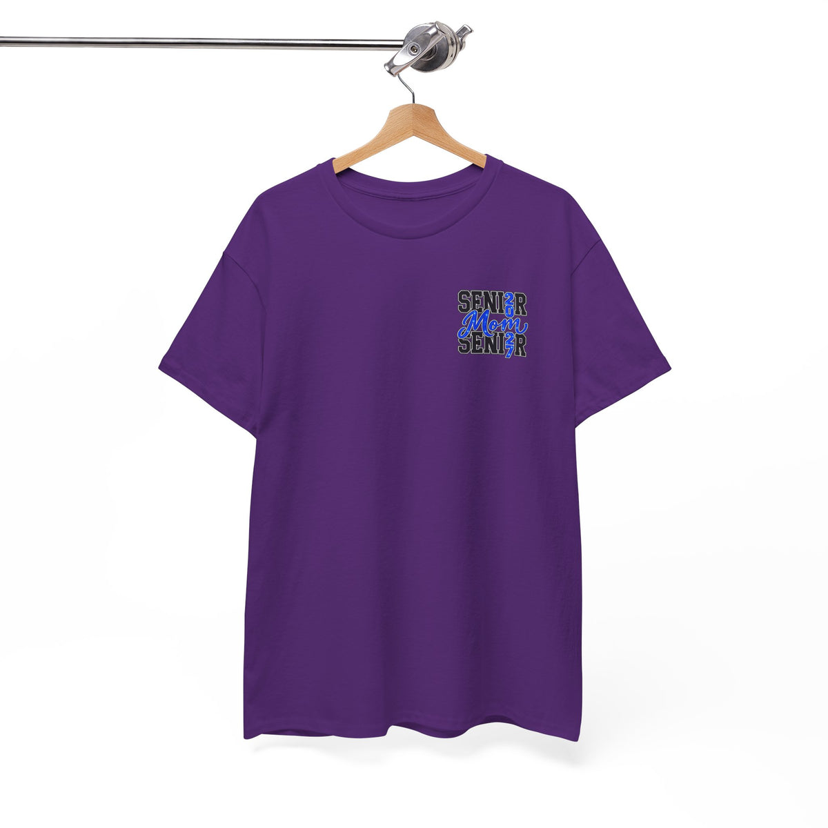 Senior Mom 2027 T-Shirt — Back Print Proud Senior Parent Tee