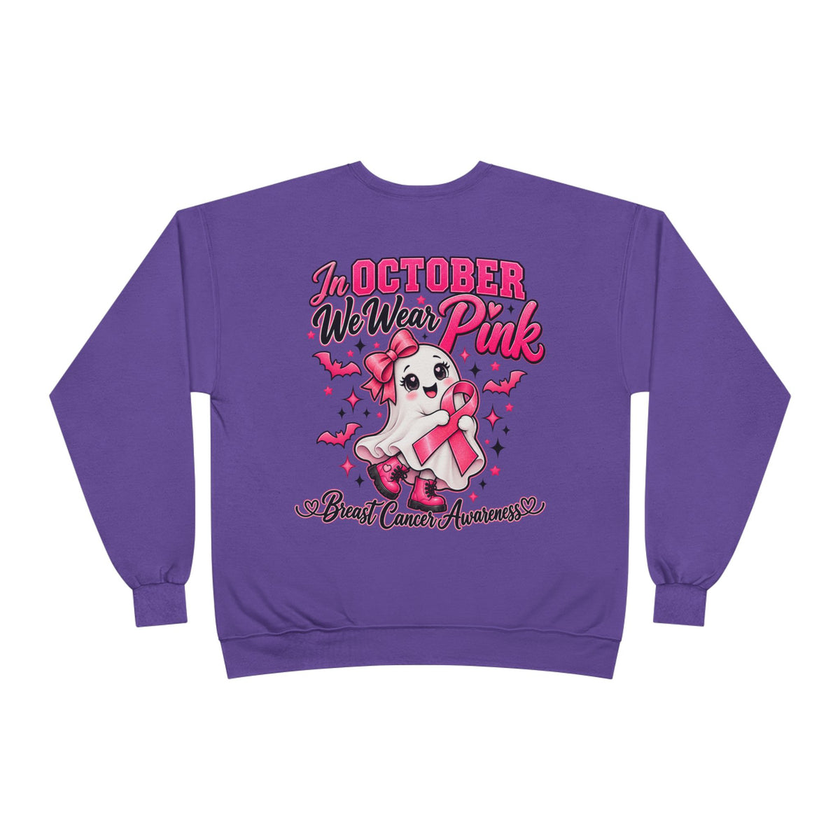 Breast Cancer Awareness Crewneck Sweatshirt – "In October We Wear Pink"