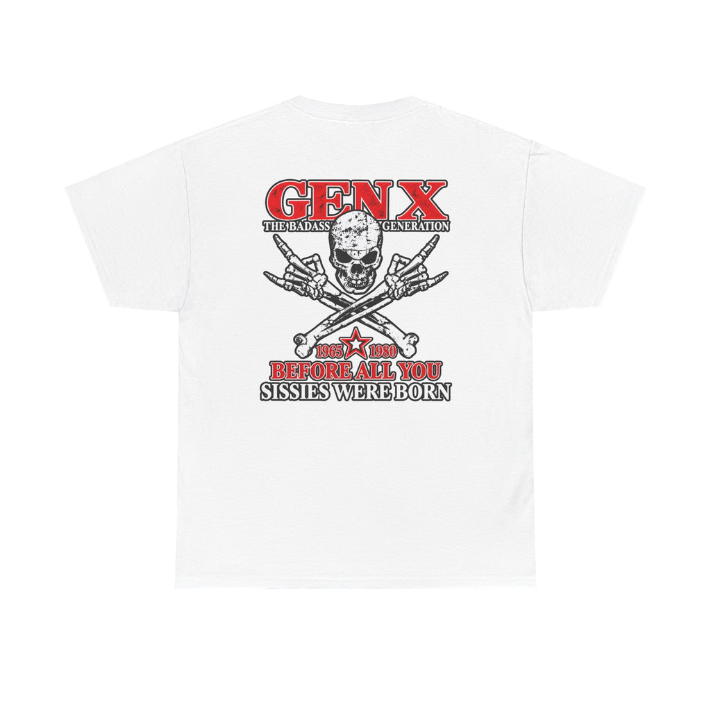 Gen X T‑Shirt — "The Badass Generation" Skull & Crossbones Retro Tee
