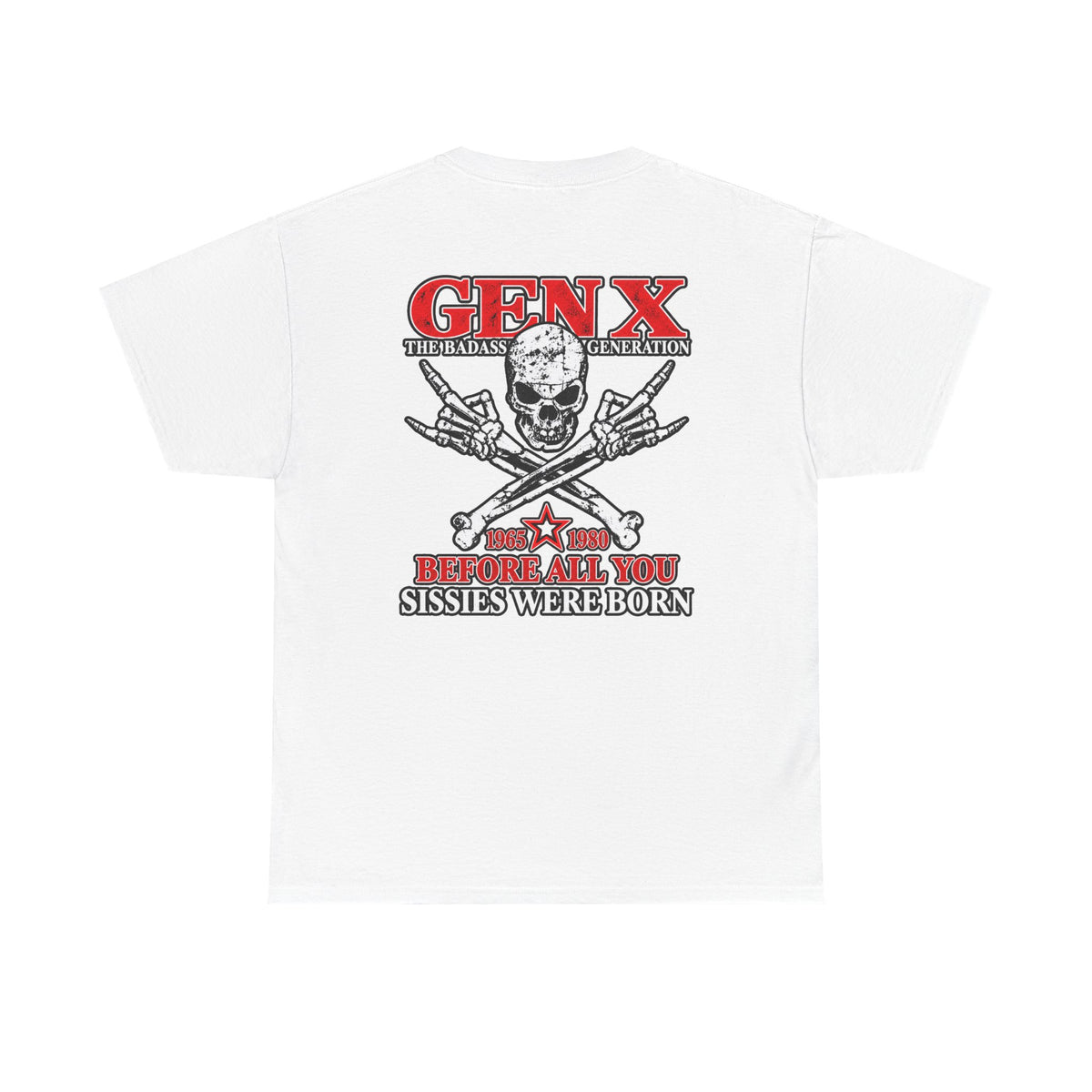Gen X T‑Shirt — "The Badass Generation" Skull & Crossbones Retro Tee