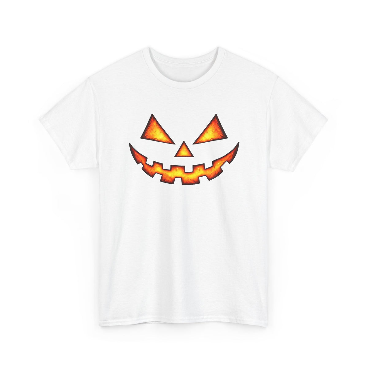 Jack-O'-Lantern Pumpkin Scary Face T-Shirt — Halloween Horror Costume Tee