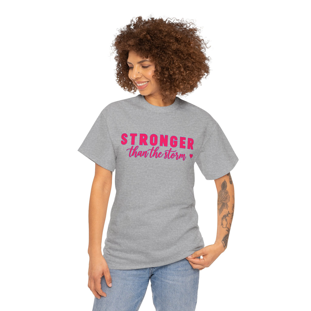 Stronger Than the Storm Tee - Inspirational Women's Resilience T-Shirt