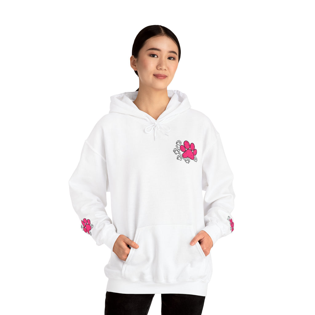 My Shadow Has Four Legs and a Tail Paw Print Hoodie