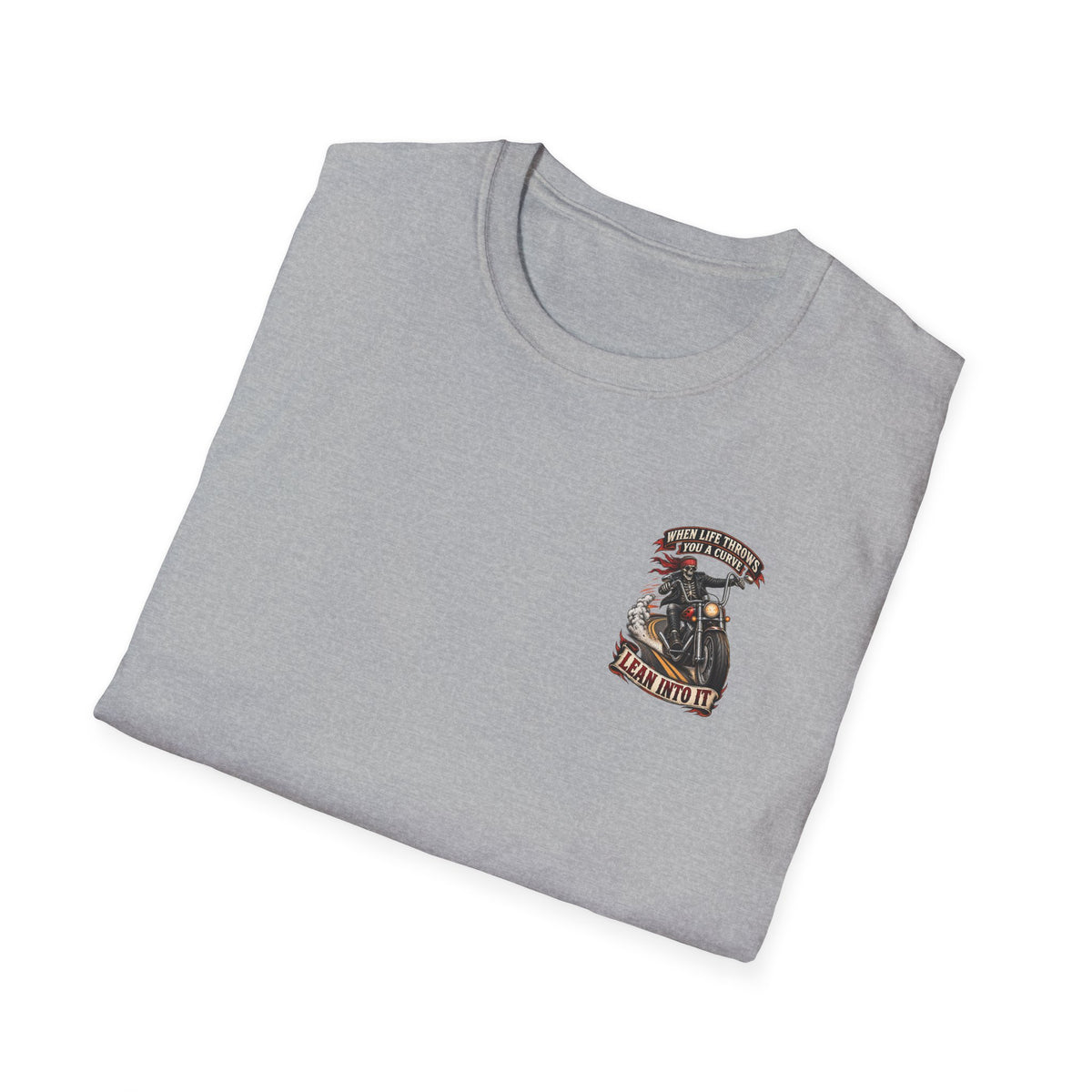 Motorcycle Rider Skull Tee — Born to Ride Graphic T-Shirt