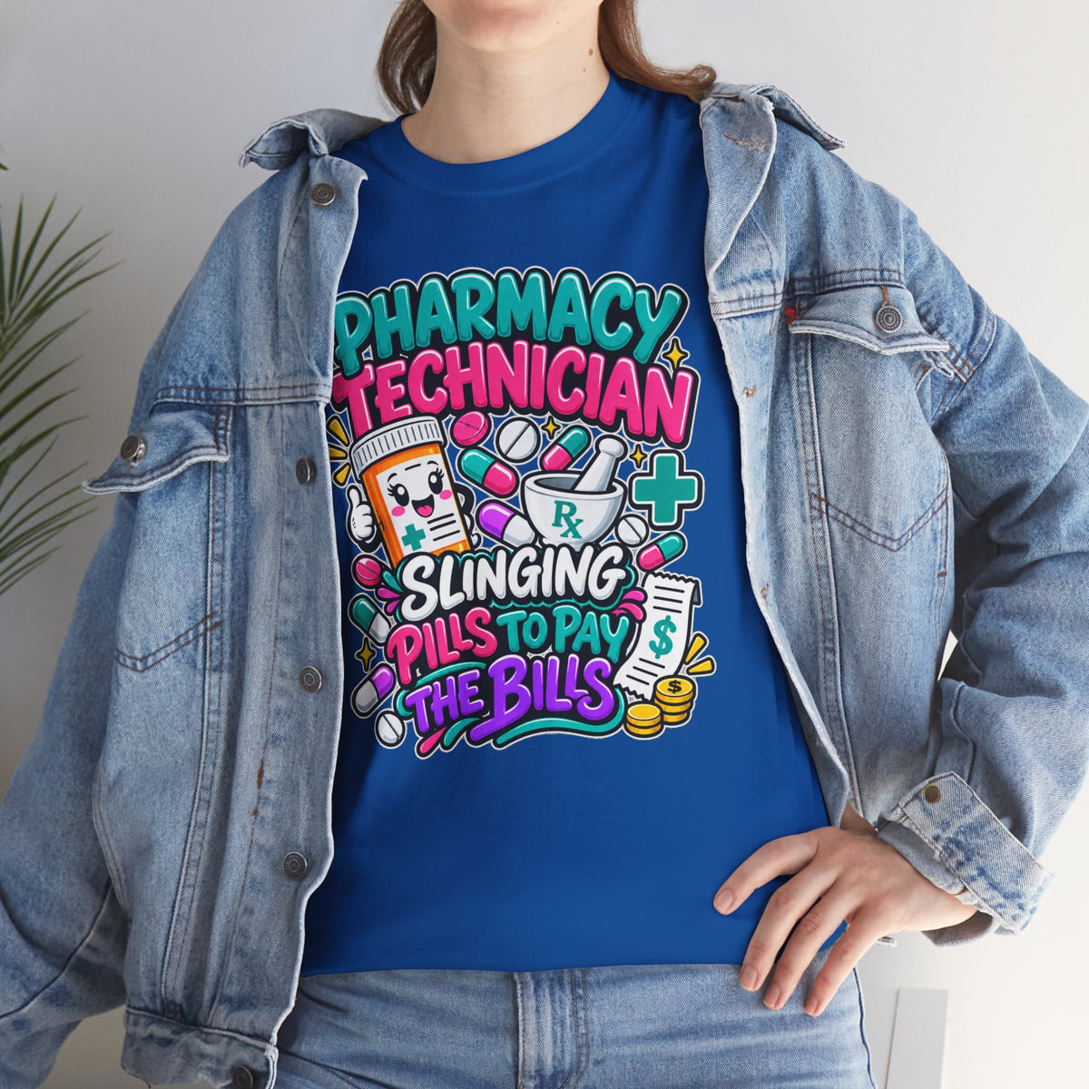 Pharmacy Technician T‑Shirt — "Slinging Pills to Pay the Bills" Graphic Tee