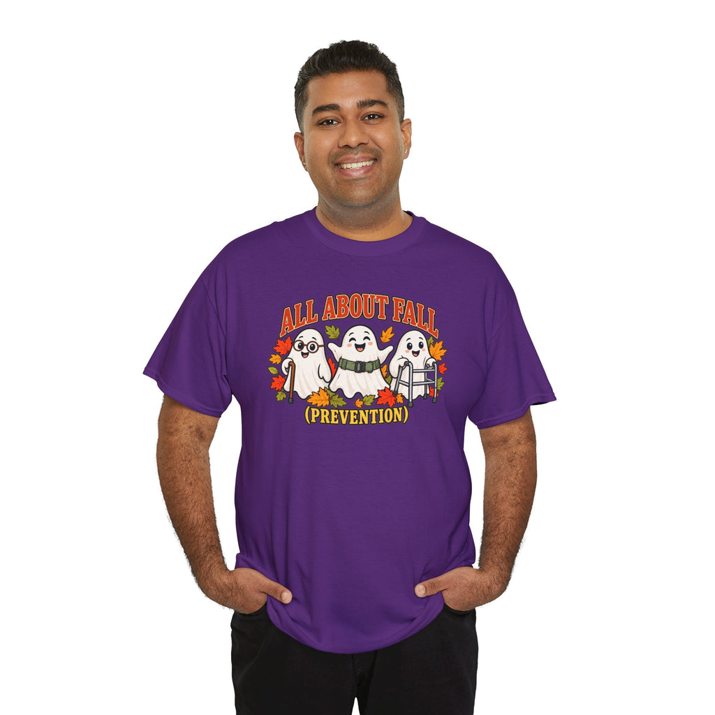 All About Fall (Prevention) Ghost Tee — Cute Halloween Autumn T-Shirt