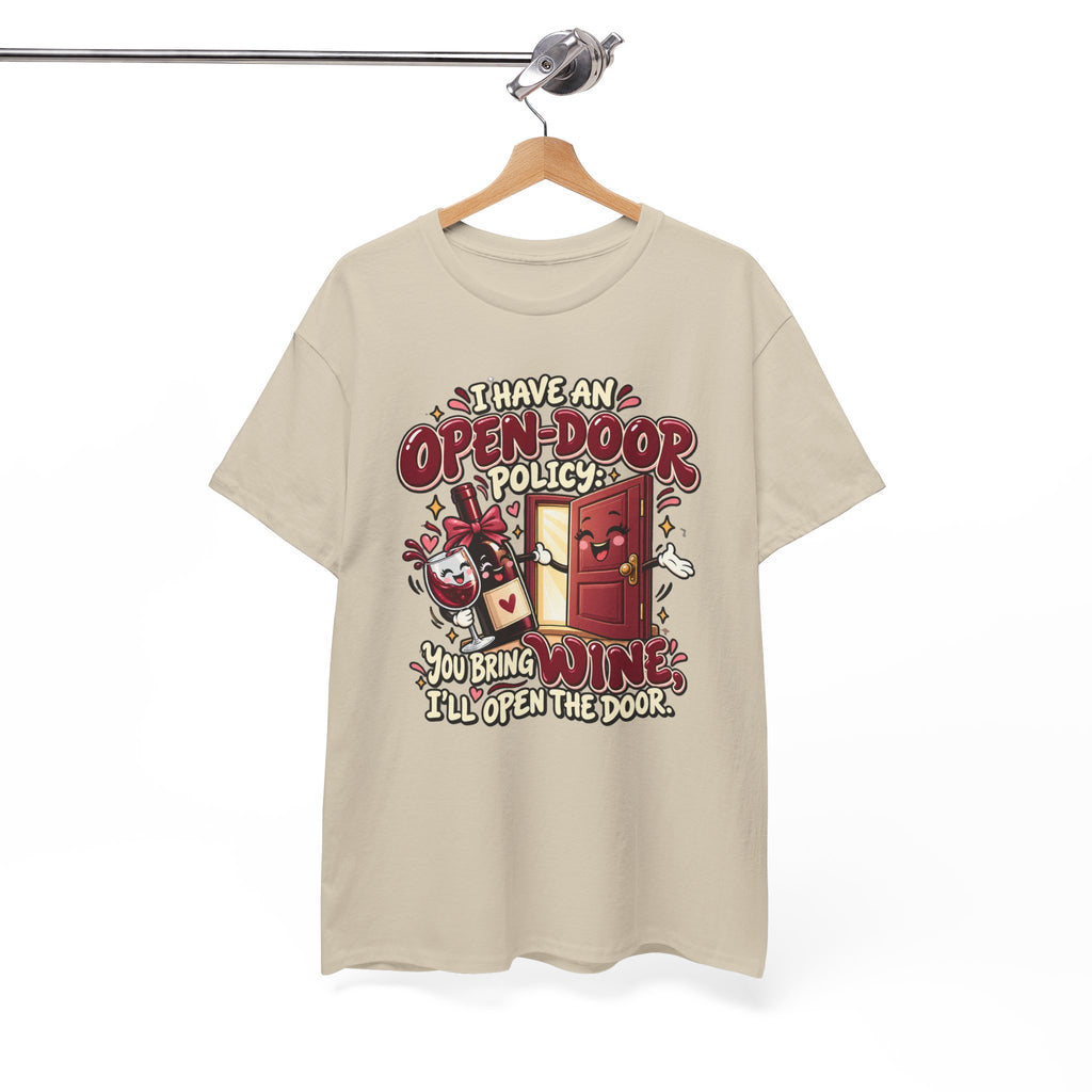 Open-Door Policy Wine Lover T-Shirt