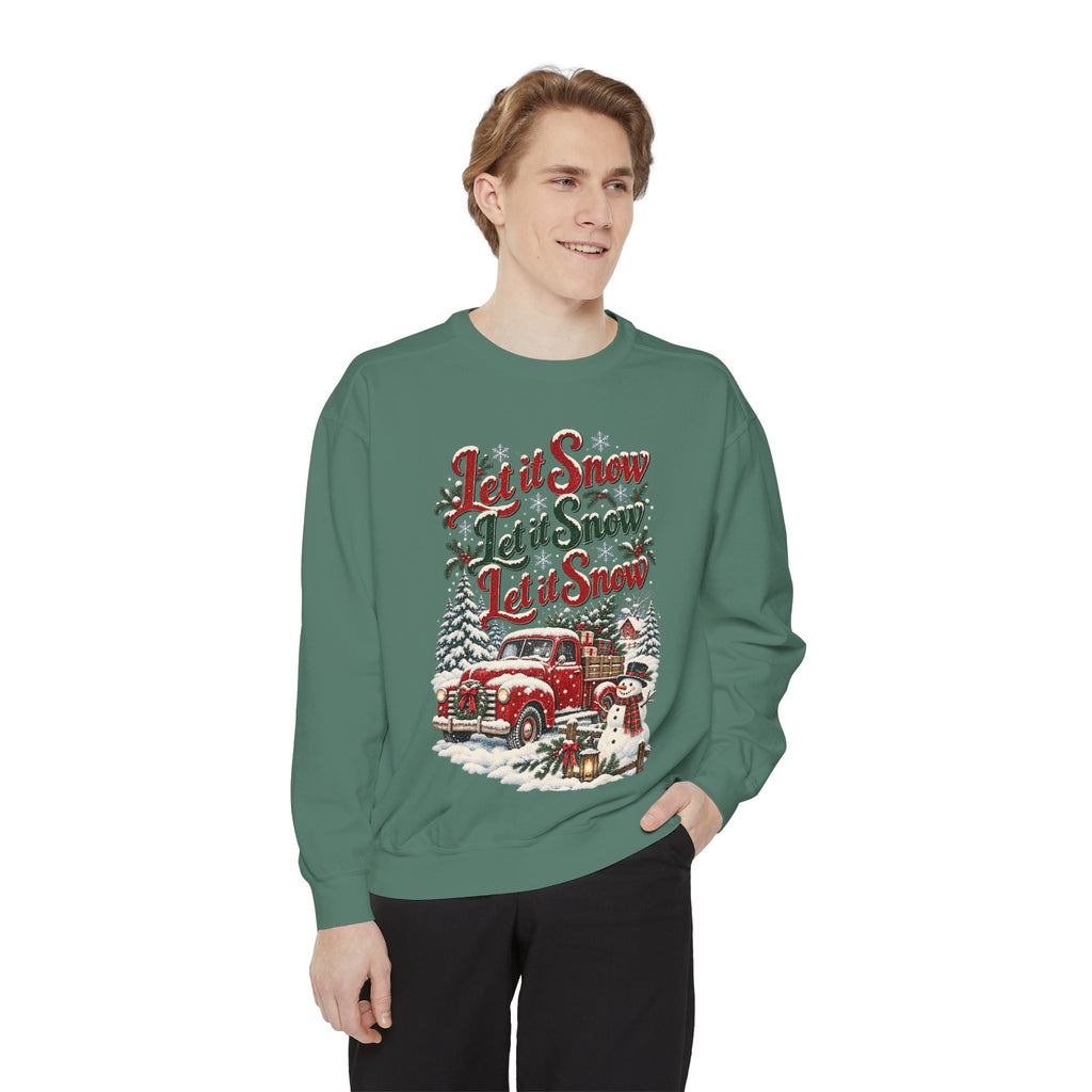 Let It Snow Vintage Truck Sweatshirt