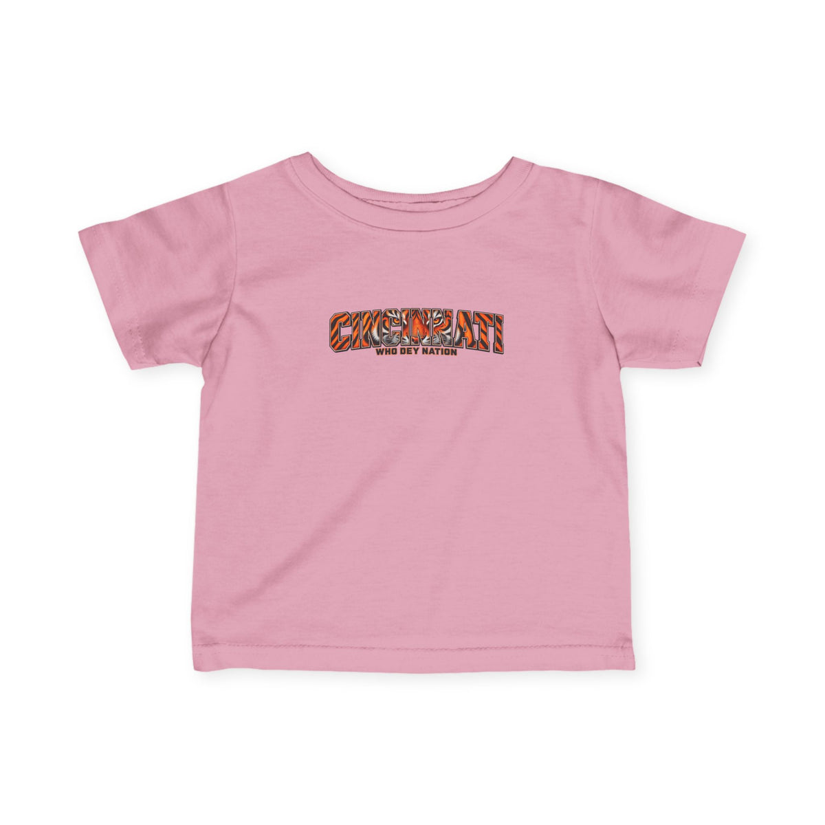 Infant Tee — "CINCINNATI" Tiger Print Baby Shirt