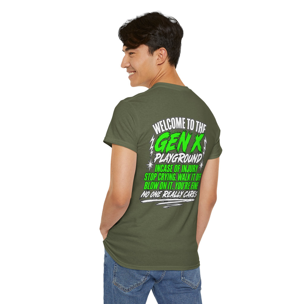 Gen X Playground T‑Shirt — "Welcome to the Gen X Playground" Graphic Tee