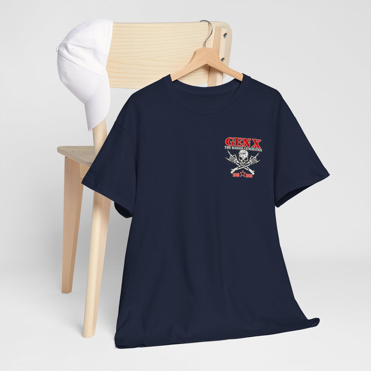 Gen X T‑Shirt — "The Badass Generation" Skull & Crossbones Retro Tee