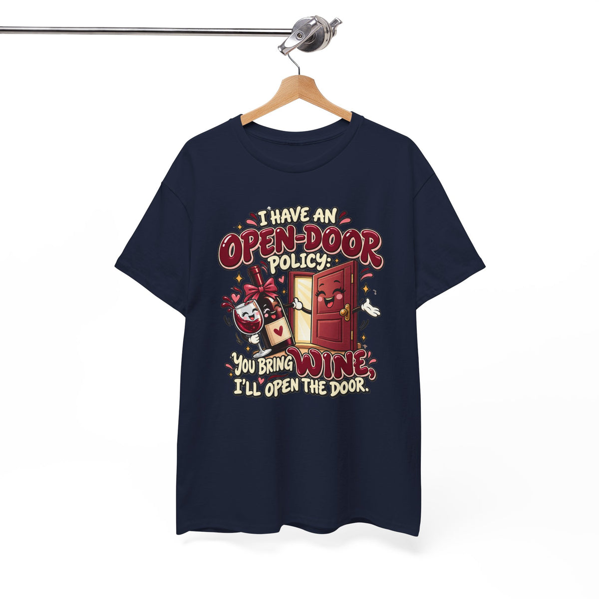 Open-Door Policy Wine Lover T-Shirt