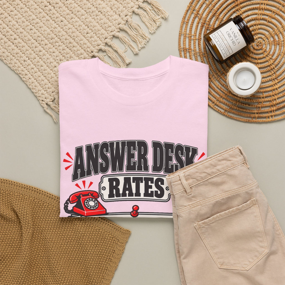 Answer Desk Rates T-Shirt — Funny Help Desk IT Support Tee ("Answer 1.00, Correct Answer 4.00")