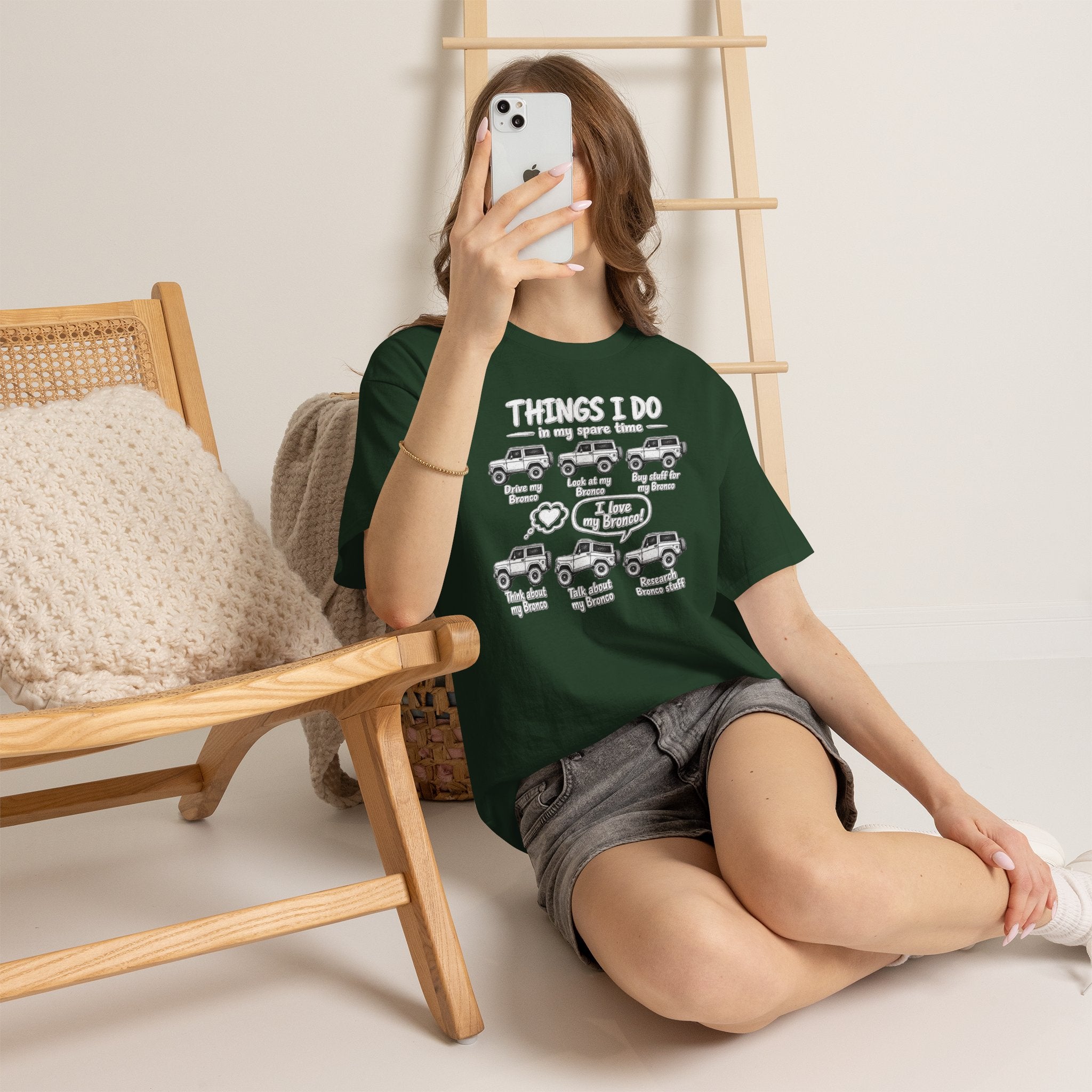 T‑Shirt — "Things I Do in My Spare Time" Jeep Lover Graphic Tee