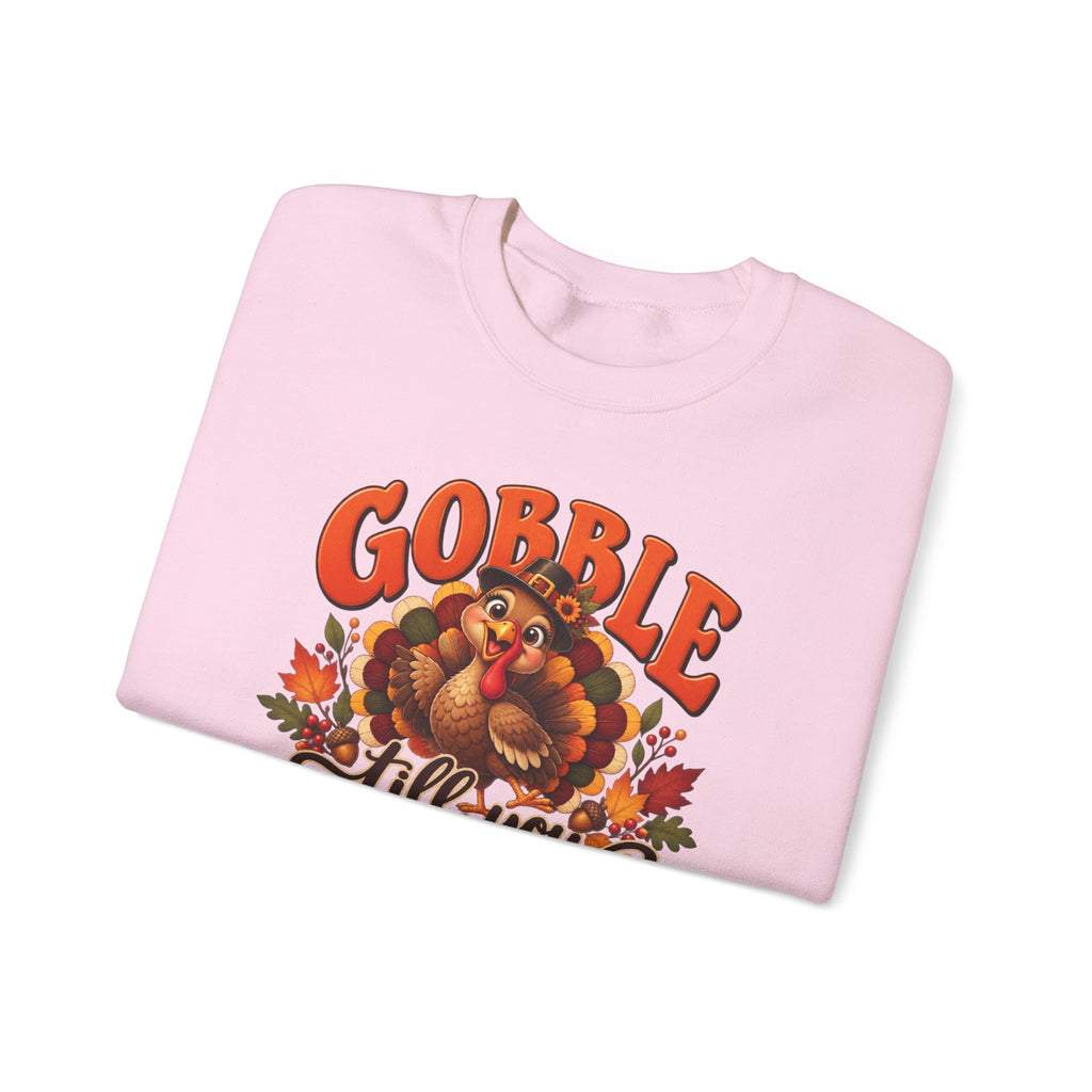 Thanksgiving Turkey 'Gobble Till You Wobble' Crewneck Sweatshirt
