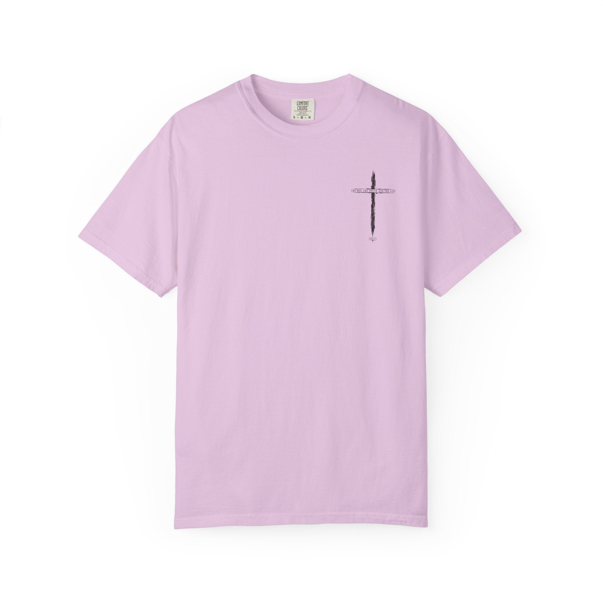 Christian Cross T-Shirt — 'The Way, The Truth, The Life' Religious Tee