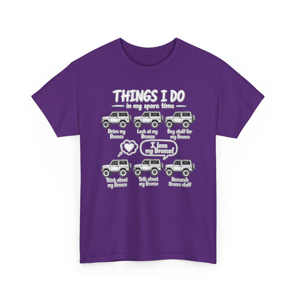 T‑Shirt — "Things I Do in My Spare Time" Jeep Lover Graphic Tee
