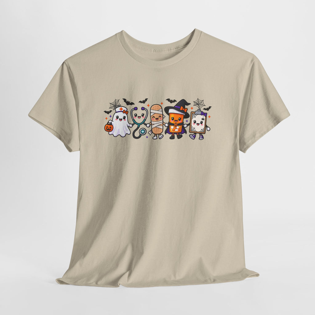 Halloween Candy Characters Tee — Cute Trick-or-Treat Ghosts & Candy Corn Shirt