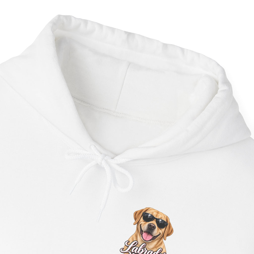 Labrador Mama Hoodie — Dog Mom Sweatshirt with Cute Sunglasses Lab Design