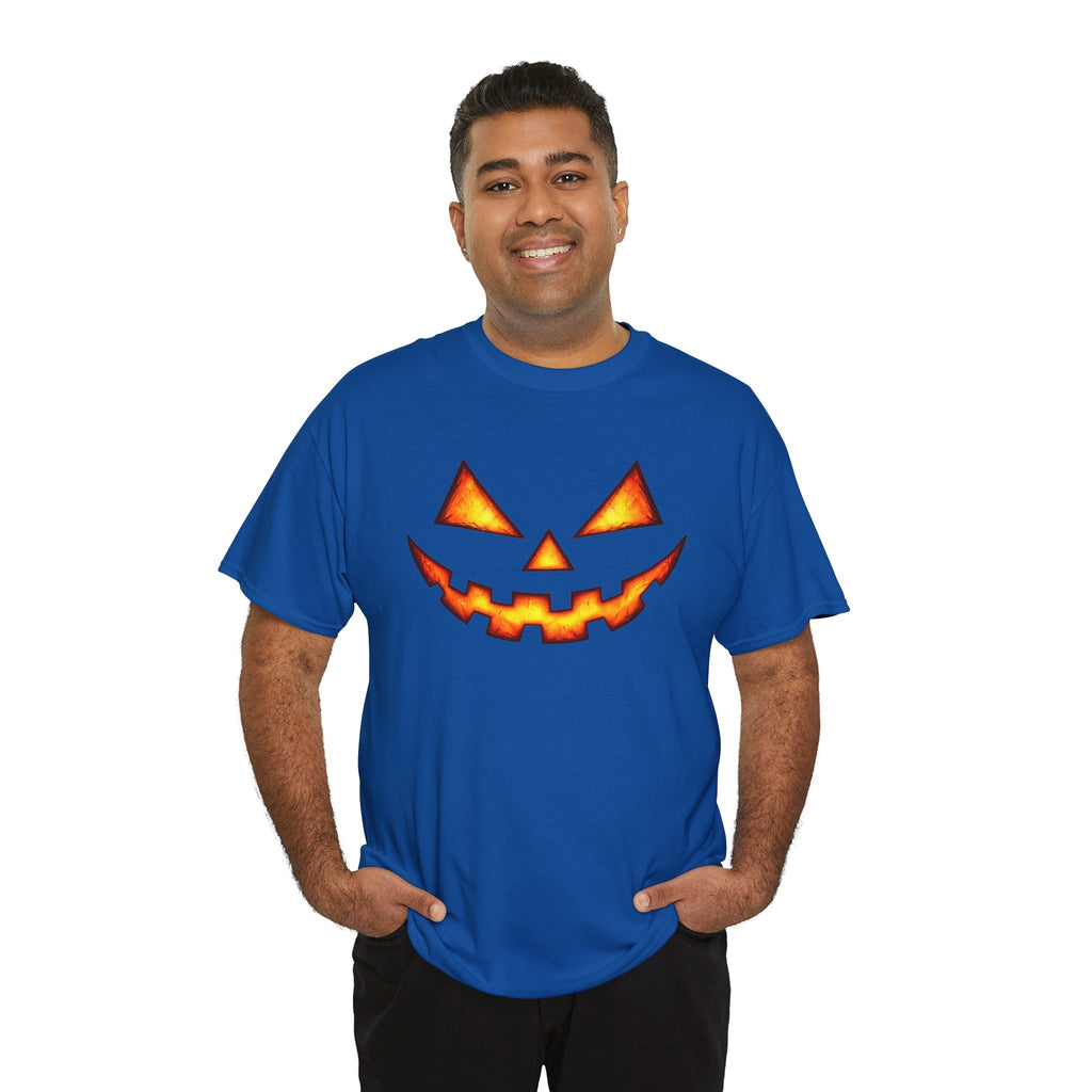 Jack-O'-Lantern Pumpkin Scary Face T-Shirt — Halloween Horror Costume Tee