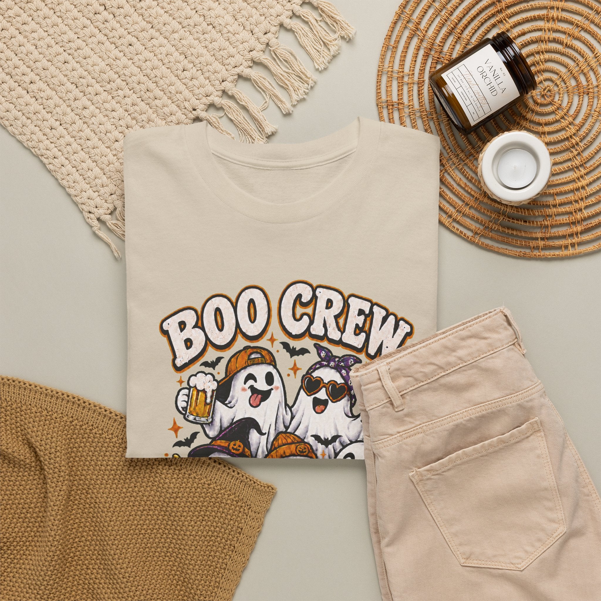 Boo Crew T-Shirt — “Most Likely to Fly on a Broom” Halloween Ghost Tee