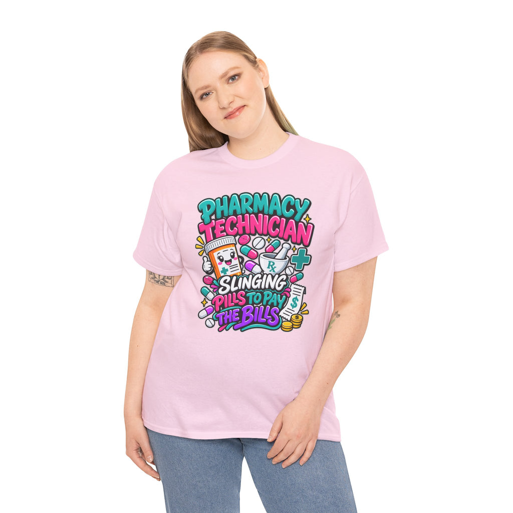 Pharmacy Technician T‑Shirt — "Slinging Pills to Pay the Bills" Graphic Tee