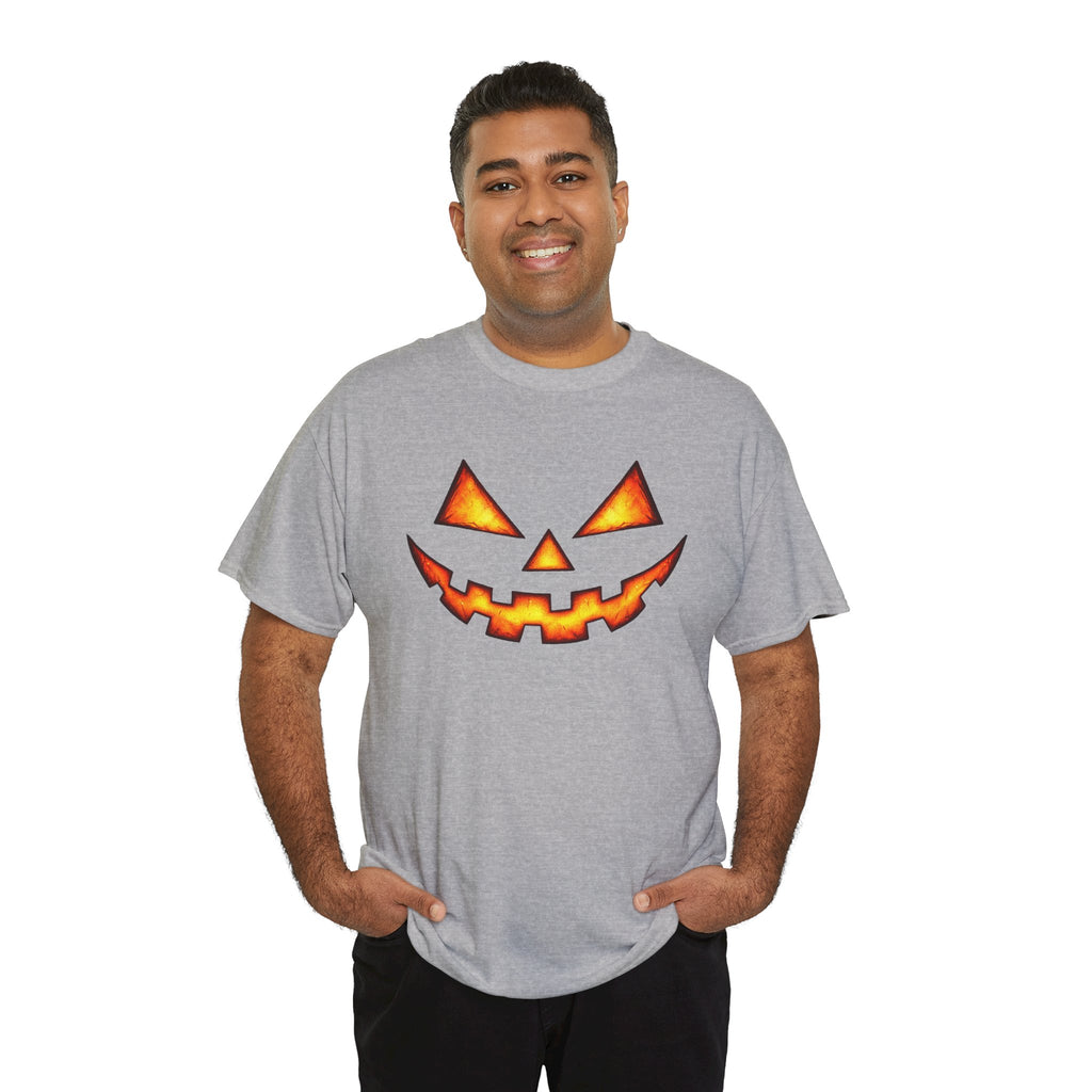 Jack-O'-Lantern Pumpkin Scary Face T-Shirt — Halloween Horror Costume Tee