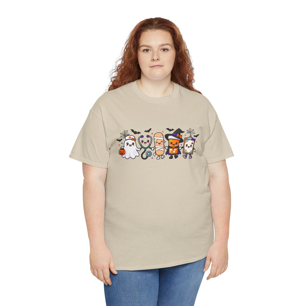 Halloween Candy Characters Tee — Cute Trick-or-Treat Ghosts & Candy Corn Shirt