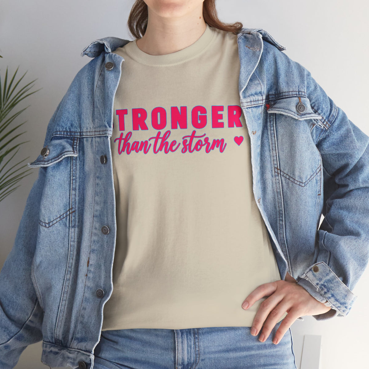 Stronger Than the Storm Tee - Inspirational Women's Resilience T-Shirt