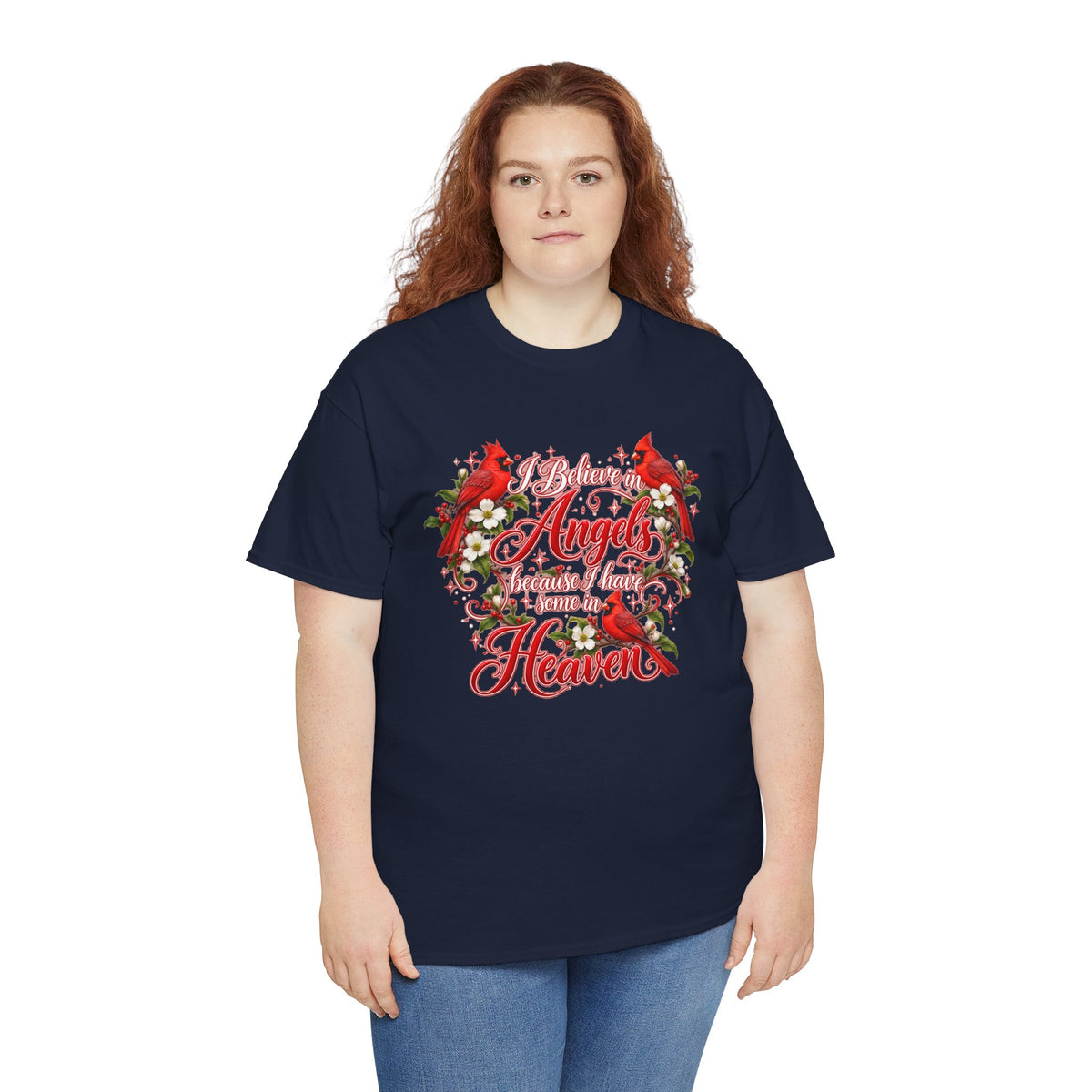 Angels from Heaven Cardinal Christmas T-Shirt